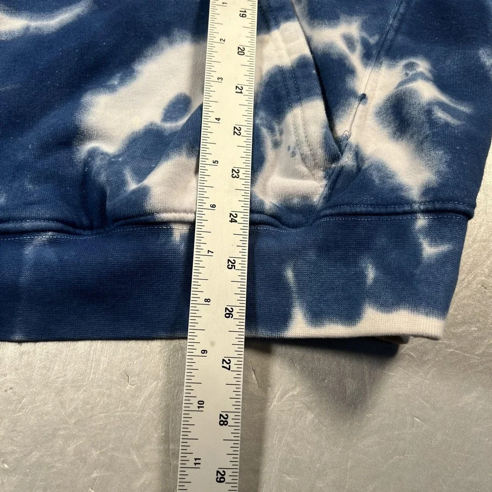 True Religion Sweatshirt Mens‎ Large Blue Tie-Dye Hoodie TRUE 43 Embroidered